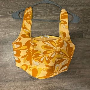 Zara retro crop top new with tag